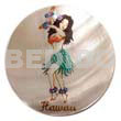 Round 40mm Kabibe Shell Handpainted