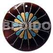 Round 40mm Blacktab Handpainted Design