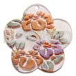 Scallop 40mm Clear White Resin