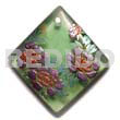 58mmmm Diamond Transparent Green Resin