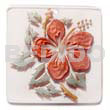 Square 35mm Clear White Resin