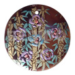 Round 50mm Blacktab Shell Handpainted
