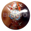Round 50mm Blacktab Shell Handpainted