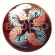 Round 50mm Blacktab Shell Handpainted