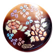 Round 50mm Blacktab Shell Handpainted