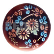 Round 50mm Blacktab Shell Handpainted