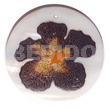 Round 50mm Kabibe Shell Handpainted