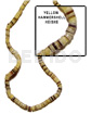 4-5mm Hammer Shell Heishe Yellow