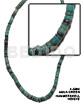 4-5mm Hammershell Heishe Aqua Green