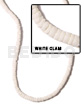 4-5mm White Clam Heishe