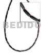Black Horn Rice Beads 4x12mm