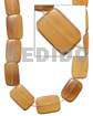 Amber Horn Flat Rectangular 18x26mm