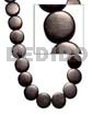 Flat Round Black Horn 20mm