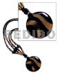 Round 50mm Black Horn/golden Horn