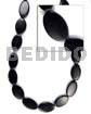 Black Horn Flat Oval 5x15x22mm