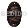 Oval Horn Natural Carving 45mm