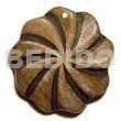 Natural Horn Flower Groove 40mm