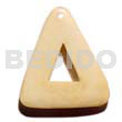 40mm Triangle Natural White Bone