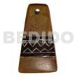 Aztec Carving Natural Horn 45mm