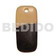 Rectangular Transparent/black Horn 35mm