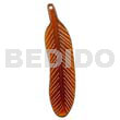 40mmx15mm Golden Amber Horn Leaf
