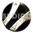 Round Zebra Black Lip Embossed