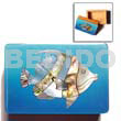 Wooden Jewelry Box Blue Top