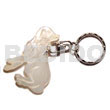 40mm Carved MOP Shell Keychain/dog