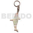 40mm Carved MOP Shell Keychain/dolphin
