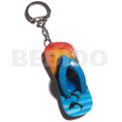 60mmx27mm Colorful Beach Slippers Keychain