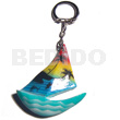 57mmx50mm Colorful Sailboat Keychain /