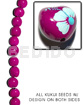 Kukui Seed / Fuschia Flower