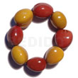 Elastic 8 Pcs. Kukui Nuts