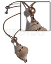 Posik Shell Pendant In Mocca