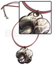 Clear Pink Rubber Cord Silver