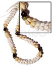 Shell Lei - Kukui Seeds,
