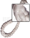 Beaded White Bubbleshells / 28"