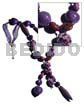 Tassled Asstd. Wood Beads Wrappped