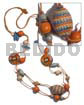 2 Rows Orange Wax Cord
