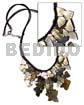 Black Macrame Dangling Black Lip