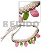 Macrame Choker Dangling Multicolored Hammershell