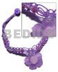 Lilac Wax Cord Macrame Choker