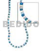 4-5mm Coco Pukalet Blue/wht Tones
