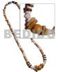 Bamboo White Clam/acrylic Crystals/ Brownlip/wood