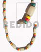 White Buri Tube Yellow /red