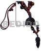 Tribal Carved 50mmx18mm Wooden Pendant