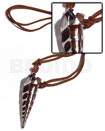 Adjustable Brown Leather Thong Chocolate