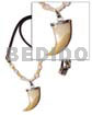 MOP Fangs Glass Beads In