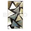 Flat Rectangle 15mmx30mm Black Resin