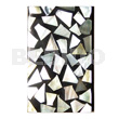 Flat Rectangle 50mmx30mm Laminated MOP
